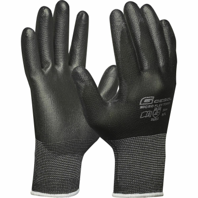  KS Tools Gants de travail 12 paires Taille XL Noir 310.0475