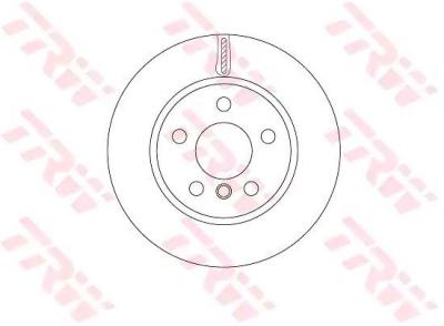 TRW Disque de frein avant  DF6799 (Jeu de 2)