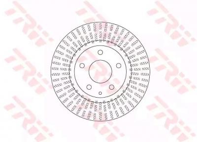TRW Disque de frein  DF6731, 1 pi&egrave;ce