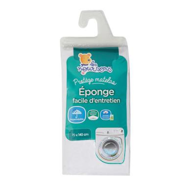 LES NOURSONS Prot&egrave;ge Matelas B&eacute;b&eacute; Anti Acariens 70x140 Cm -al&egrave;se Imperm&eacute;able -bouclette 100% Coton