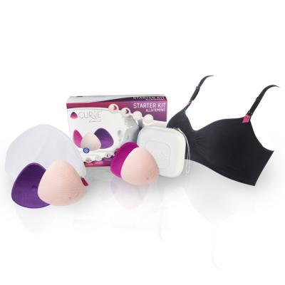 CACHE C UR Cache C&acute;ur - Kit de d&eacute;part pour l'allaitement - Noir XL