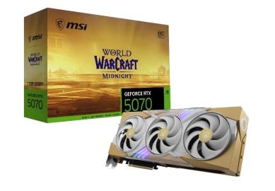 MSI Carte graphique  RTX 5070 12G World of Warcraft MIDNIGHT LIGHT OC