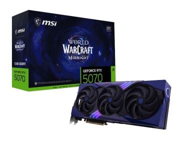 MSI Carte graphique  RTX 5070 12G World of Warcraft MIDNIGHT VOID OC