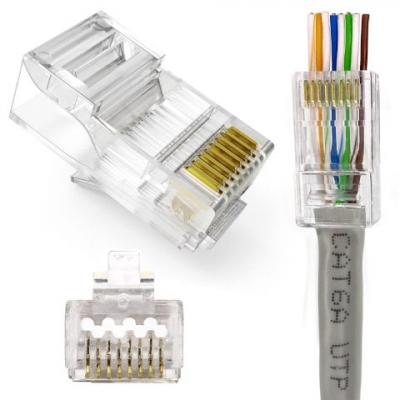 MCL SAMAR Connectique r&eacute;seau  Lot de 50 connecteurs de fils RJ45#