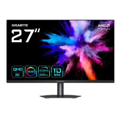 GIGABYTE Ecran PC  GO27Q24 27"" QD-OLED QHD/240Hz/0,03ms/Pivot/FS PP