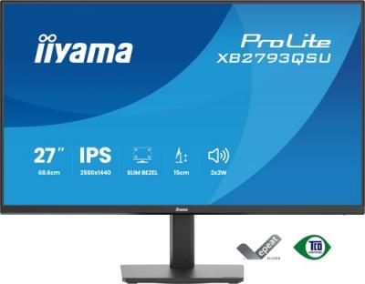 IIYAMA Ecran PC  XB2793QSU-B1 27"" QHD/75Hz/IPS/1ms/Pivot/AdaptiveS