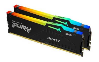 KINGSTON  Fury Beast RGB - 2 x 16 Go (32 Go) - DDR5 6400 MHz - CL32