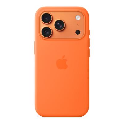 APPLE  Coque en silicone avec MagSafe Orange - iPhone 17 Pro