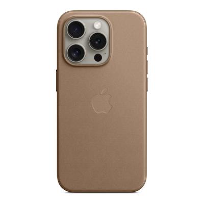 APPLE  Coque en tissage fin avec MagSafe pour iPhone 15 Pro - Taupe