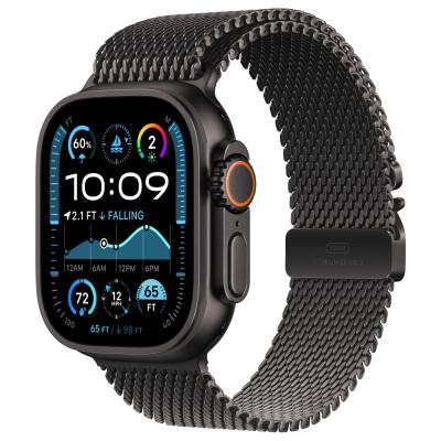 Apple Watch Ultra 2 Titane naturel Bracelet Milanais en titane Naturel - M