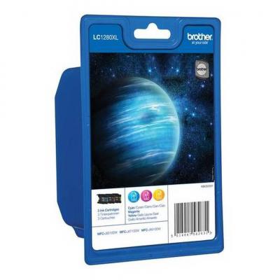 BROTHER  Lc-1280 Pack 3 Cart Hc Blist