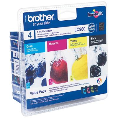 BROTHER  LC980VALBP (Noir, Cyan, Magenta, Jaune)