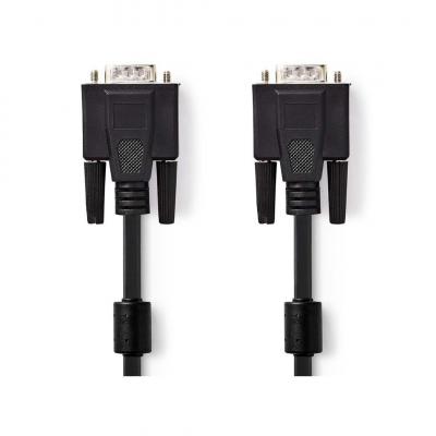 NEDIS  CCGL59000BK100 c&acirc;ble VGA 10 m VGA (D-Sub) Noir - Neuf