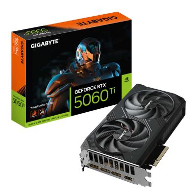 GIGABYTE Carte graphique  GeForce RTX 5060 Ti WINDFORCE MAX OC 16 Go GDDR7 Reflex 2 RTX AI DLSS4