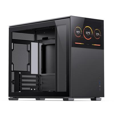 JONSBO  D31 &Eacute;cran mATX Geh&auml;use, Verre tremp&eacute; - Noir