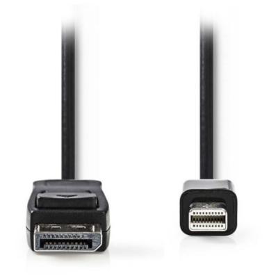 NEDIS  C&acirc;ble DisplayPort m&acirc;le vers Mini DisplayPort m&acirc;le 4K Noir (3 m)