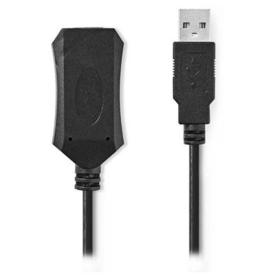 NEDIS  CCGL60EXTBK50 c&acirc;ble USB USB 2.0 5 m USB A Noir