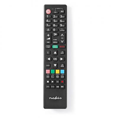 NEDIS T&eacute;l&eacute;commande de Remplacement Pr&eacute;programm&eacute;e pour TV Panasonic et Sharp Noir