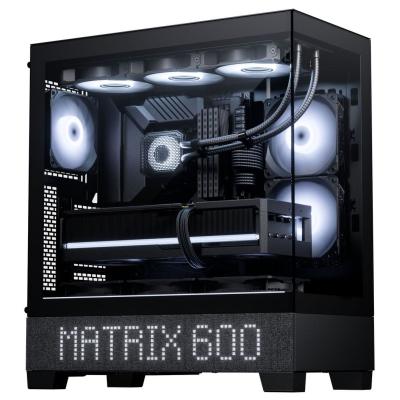 PHANTEKS Bo&icirc;tier PC  XT View Matrix Noir - MT/Sans Alim/E-ATX