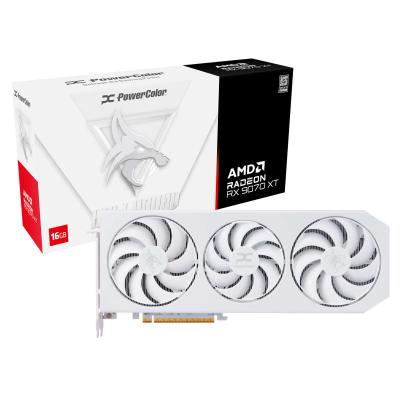 POWERCOLOR  Hellhound Spectral White AMD Radeon RX 9070 XT 16GB GDDR6 