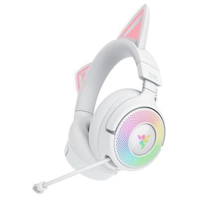 RAZER Kraken Kitty V3 Pro - Casque sans fil RGB White Ed. (PS5)