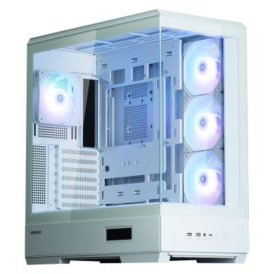 ZALMAN Boitier PC panoramique Moyen Tour  P50 DS (Blanc)