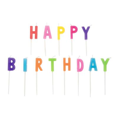 Bougie Happy Birthday - Multicolore 13 pcs