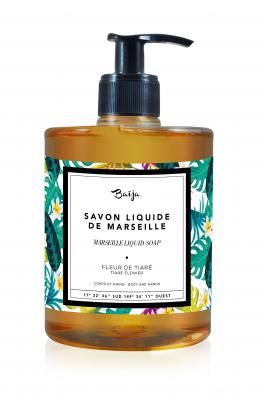 BAIJA Savon de Marseille liquide &agrave; l'extrait fleur de tiare 500ml