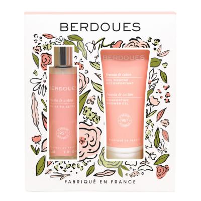 BERDOUES  - Coffret Freesia & Coton Eau De Toilette 30 Ml & Gel Douche