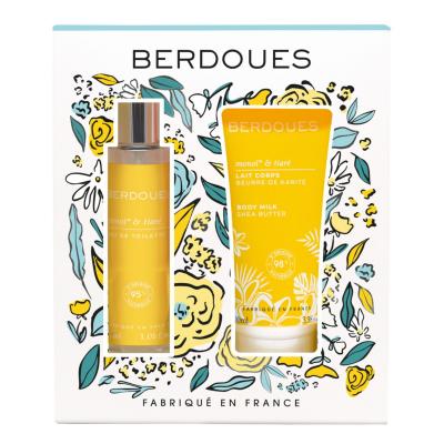 BERDOUES  - Coffret Mono&iuml; & Tiar&eacute; Eau De Toilette 30 Ml & Lait Corps