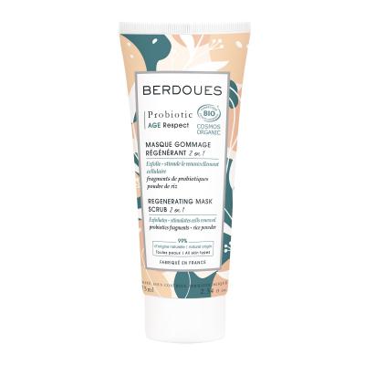 BERDOUES Masque gommage r&eacute;g&eacute;n&eacute;rant 2 en 1 Probiotic - 