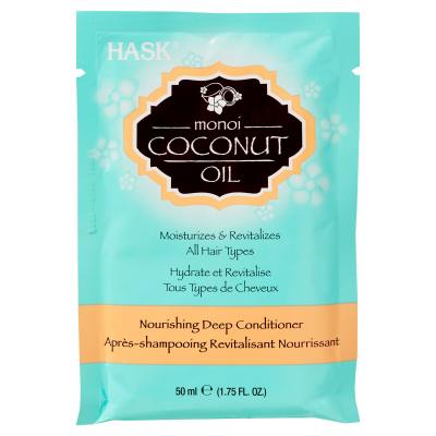 HASK  - Apr&egrave;s-shampoing nourrissant &agrave; l'huile de noix de coco 50ml