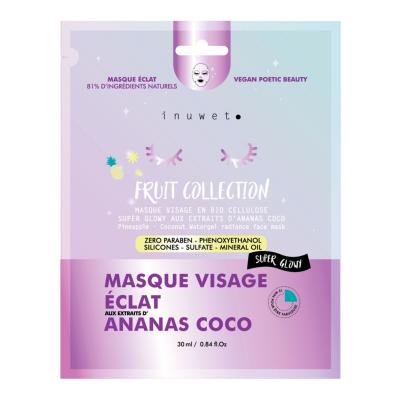 INUWET  MASQUE VISAGE HYDRATANT Masque Eclat Ananas Coco