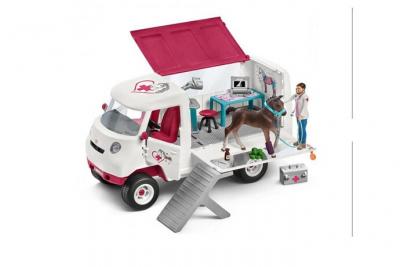 SCHLEICH Figurine - Clinique v&eacute;t&eacute;rinaire mobile
