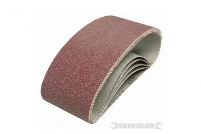 SILVERLINE  901495 5 bandes abrasives 75 x 457 mm Grain 120
