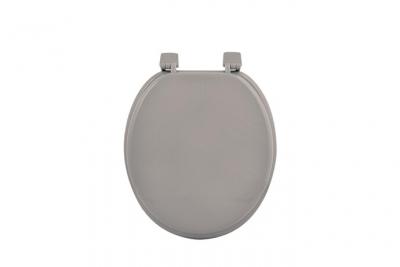 DOUCEUR D INTERIEUR Abattant wc mdf uni charnieres plastique theme vitamine Taupe