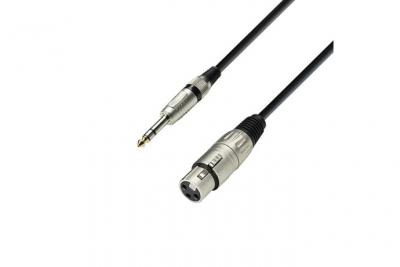 ADAM HALL  k3bfv0300 - c&acirc;ble micro xlr femelle vers jack 6,35 mm trs st&eacute;r&eacute;o 3 m