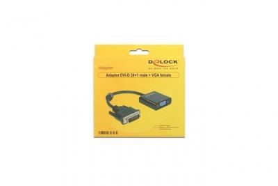 DELOCK  65658 16 M Vga To Dvi Adapter Noir