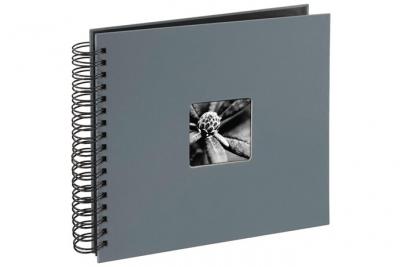 HAMA  Fine Art Spiral 28x24 Cm 50 Black Pages Photo Album Gris