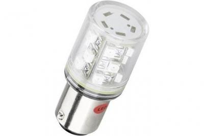  Barthelme Ampoule LED BA15d rouge 12 V/DC, 12 V/AC 20 lm 52190111