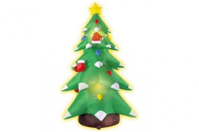 D&eacute;coration sapin gonflable et lumineux No&euml;l Taille Unique