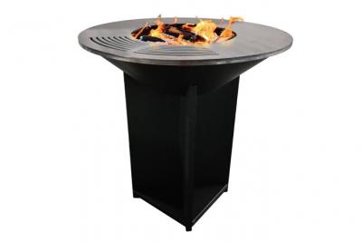 PURLINE  - Barbecue brasero avec plaque d'acier de 100 cm - Noir