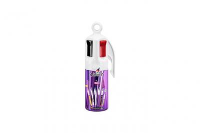 BIC 4 Couleurs Stylos-Bille R&eacute;tractables - Pot &agrave; Stylos Violet de 6