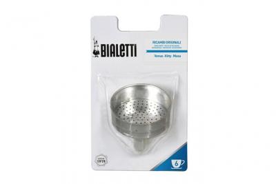 BIALETTI  0800503-Filtro per Caffettiera, 6 Tazze, Metallo, Inox