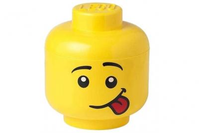 Room Copenhagen 40331726 Rangement Lego Mini en Forme de t&ecirc;te, Silly