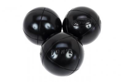 OBUT Boules de p&eacute;tanque -  - 74 mm - 730g - Acier au carbone - Tendre - Noir satin&eacute;e 