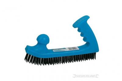 SILVERLINE  - Brosse m&eacute;tallique type rabot 200 x 50 mm