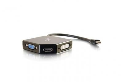 C2G  80929 c&acirc;ble vid&eacute;o et adaptateur Mini DisplayPort VGA + HDMI + DVI Noir