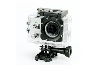 YONIS Camera Embarqu&eacute;e Sports Wi-Fi LCD Caisson &Eacute;tanche Waterproof 12 Mp Full HD Blanc 