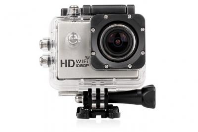 YONIS Cam&eacute;ra wifi sport embarqu&eacute;e plong&eacute;e caisson cam&eacute;scope 12mp full hd 1080p argent 